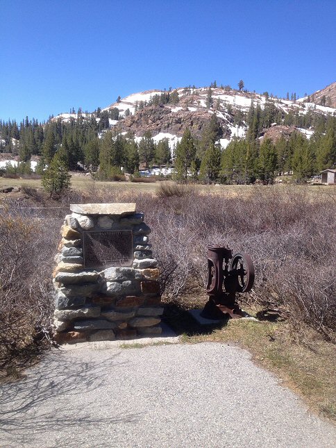 The Bennettville Marker near Saddlebag Creek. The town is about a mile west.