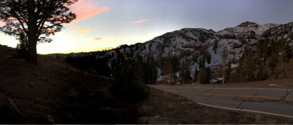 Another view of the sunrise from Sonora Pass.