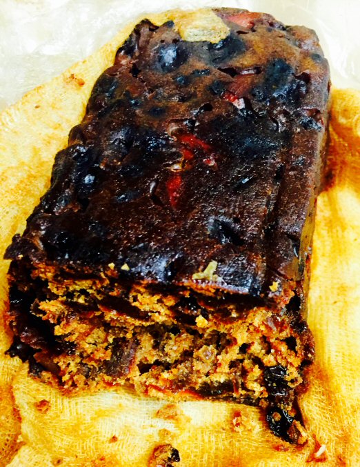 Arizmendi Bakery's fruitcake, called the drunk uncle of fruitcakes. (Definitely a bounty of brandy.)