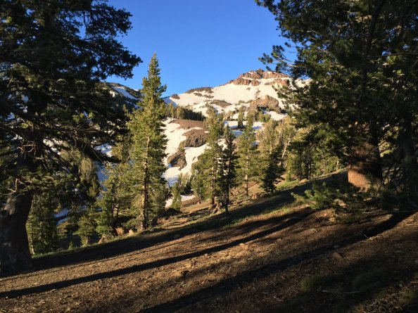 Sonora Pass with more snow than last year. Still not enough.